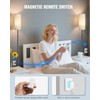 Remote Control Outlet, WILAWELS Wireless Light Switch with Magnetic Base,