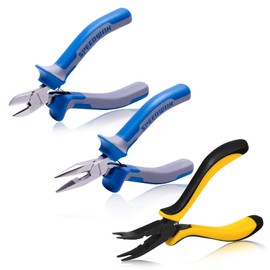 SPEEDWOX 3 Pcs RC Helicopter Plane Tool Kit Ball Link Plier Long Nose Pliers Diagonal Pliers 3D Metal Model Kit Tool for RC Vehicles Shaping Metal Modelling Metal Puzzle Hobbies Crafts