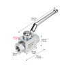 QWORK Hydraulic Ball Valve 3/8'' NPT, 7250 PSI Shut-Off 2