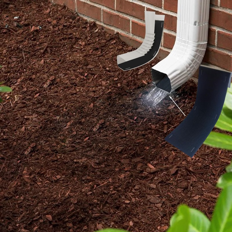Heicofer 2 Pcs Gutter Noise Dampener, Rain Noise Downspout Drip