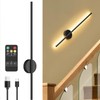 LED Battery Operated Wall Sconces 1 Pack with Remote Control,