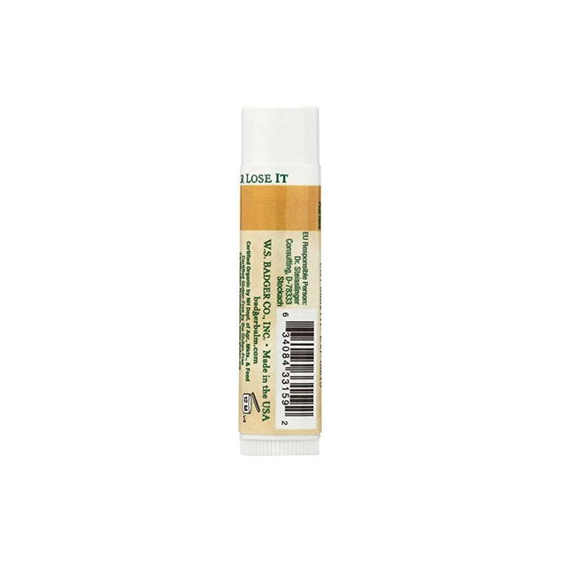 2 Pack Badger Classic Organic Lip Balm - Unscented -