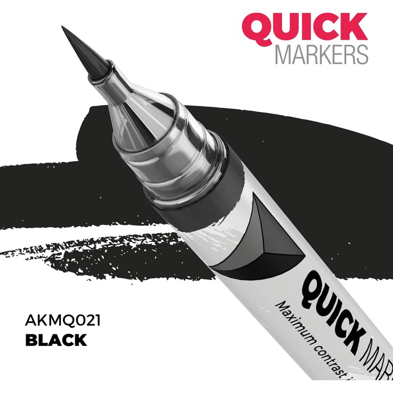 AK Interactive AKMQ103 Quick Marker Human 5 Color Set Model