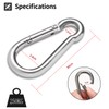 Carabiner Key Ring Carabiner Hook, 80 mm x φ8 mm,