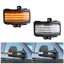 Jinfili Dynamic Side Mirror Turn Signal Lights & Running Lamp for Ford 2015-2024 F150,2017-2024 F250 F350 F450 F550 Super Duty Mirror Turn Signal Parking Lights