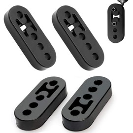 4 pieces car exhaust hanger, exhaust pipe holder, silencer, 4 hole exhaust muffler, exhaust rubber reinforced, universal exhaust rubber, car silencer, for most models