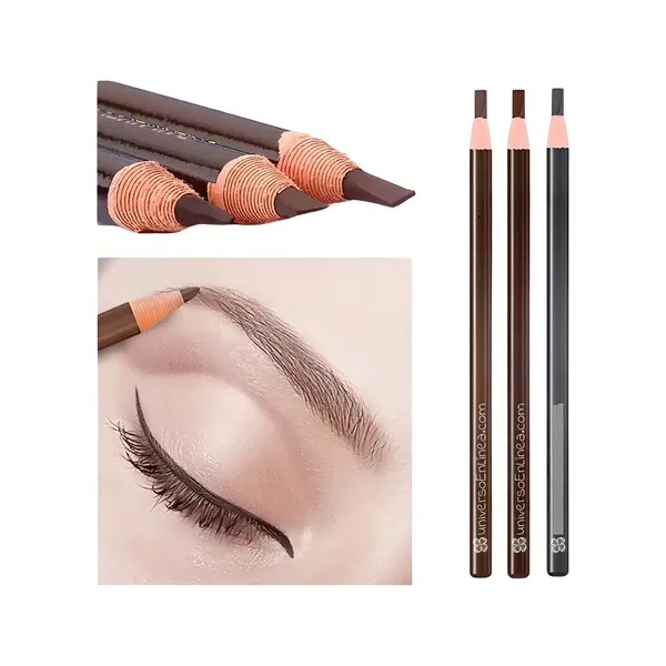 3 Lápiz Para Diseño Delineado De Cejas Microblading Colores Color