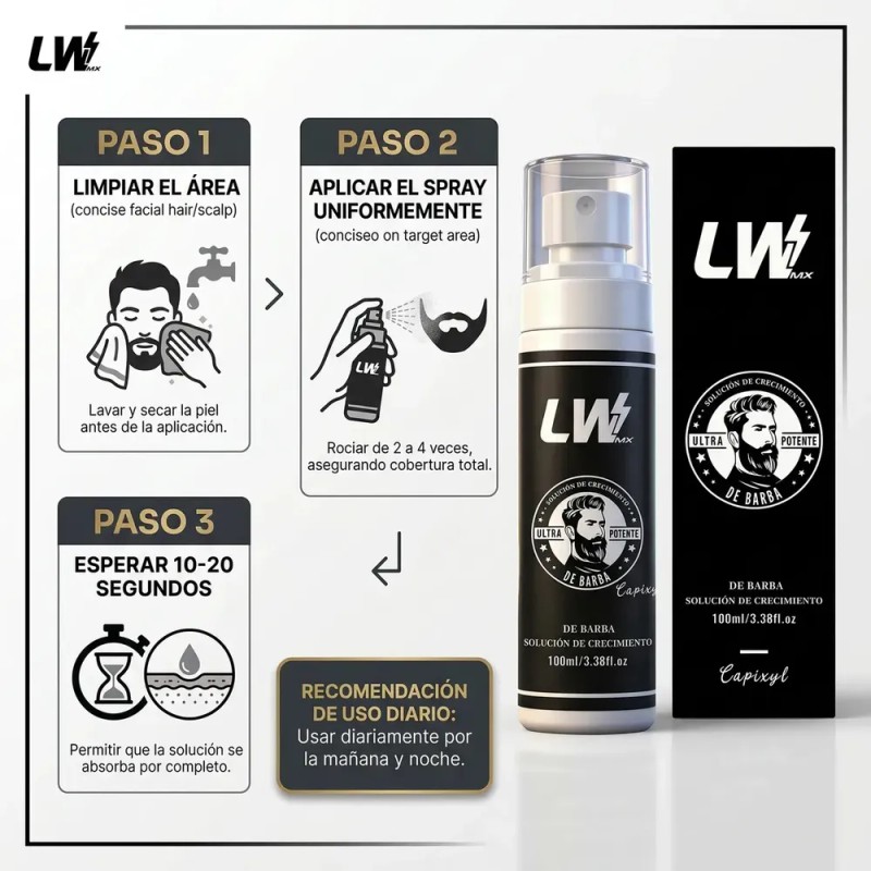 LWMaster - Kit 2 Tónico capilar Capixil 20% Anti-Caída estimula