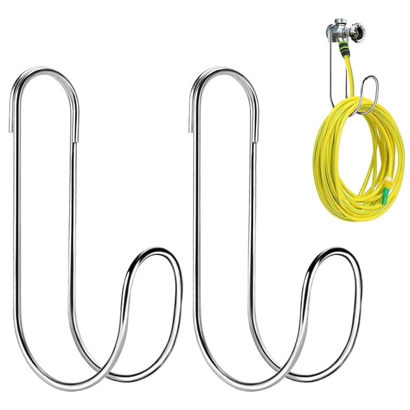 2pcs, Hose Hooks, Stainless Steel Hose Strong Durable Suitable for