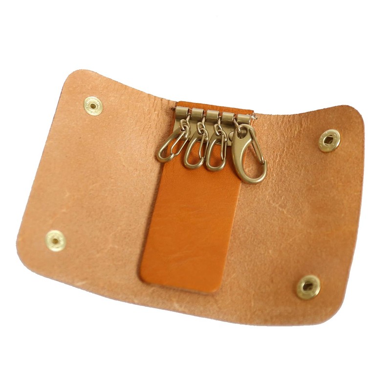 Polcolosso Double Hook Key Case, Original Tochigi Leather, Made in