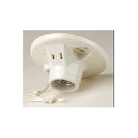 Pull Chain Lampholders & Side Outlet Porcelain 000-9716-C