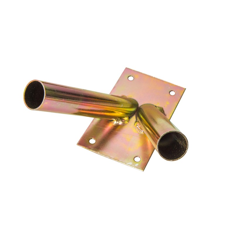 ADGO Flag Holder Screw-On Flag Pole Handle Wall Mount Hot-Dip