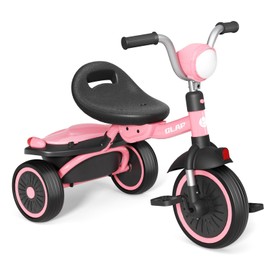 Glaf Tricycle for Toddler 1-3 Bike Kids Tricycle Trike Toddler Bike for 2-4 Year Olds Toys Baby Bike with Adjustable Seat and Storage Basket Birthday Gifts for Toddlers 1+ Years Old Boys Girl (Pink)
