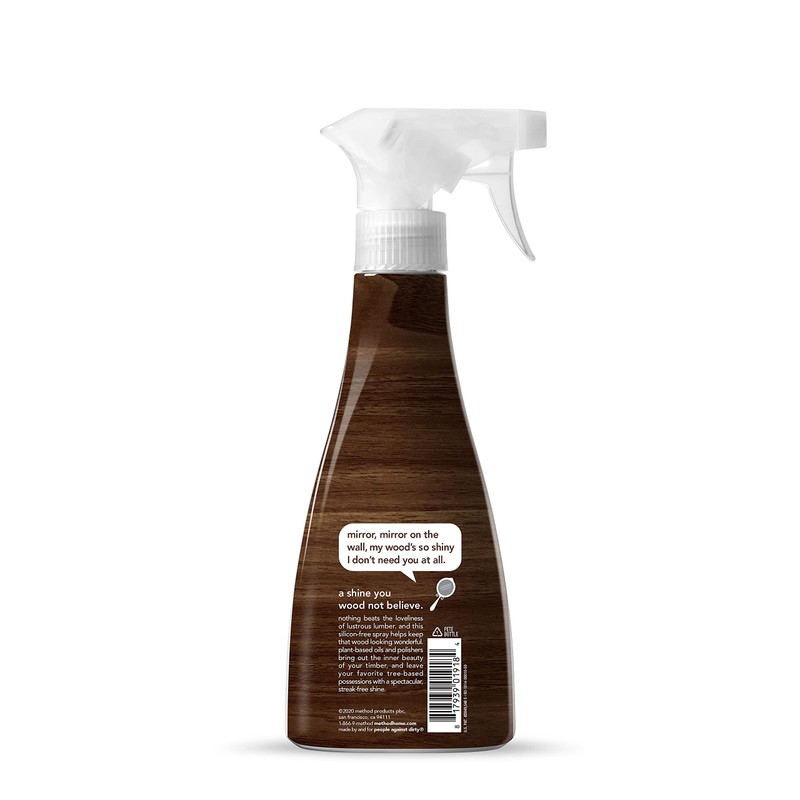 Method Wood Polish, Almond, For Wood Surfaces, Furniture and Cabinets,