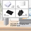 GINTOOYUN USB C to DC5521 Power Extension Charge Cable 65W