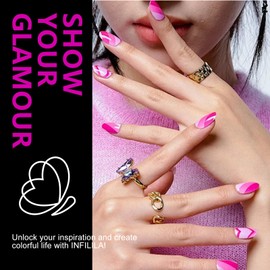 NXJ INFILILA Purple Gel Nail Polish, 15ml Dark Purple Gel Polish, Hema Free Plum Purple Gel Nail Polish, Soak Off UV Light Gel Polish Nail Manicure DIY Color Gel Gift for Women Girls