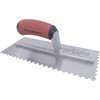 MARSHALLTOWN Cut-Back Notched Trowels, Right-Handed Square 6mm X-Notch, 6mm Z-Notch,