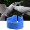 Tnfeeon 100PCS/Bag 8MM Plastic Pigeon Bands Rings, 001-100 Numbered Plastic