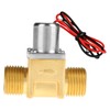 DC 4.5V 1/2" Water Flow Pulse Electromagnetic Valve Brass Solenoid