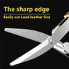 Folding Scissors, TSA Compliant & Portable, Compact, Safe Travel Scissors,