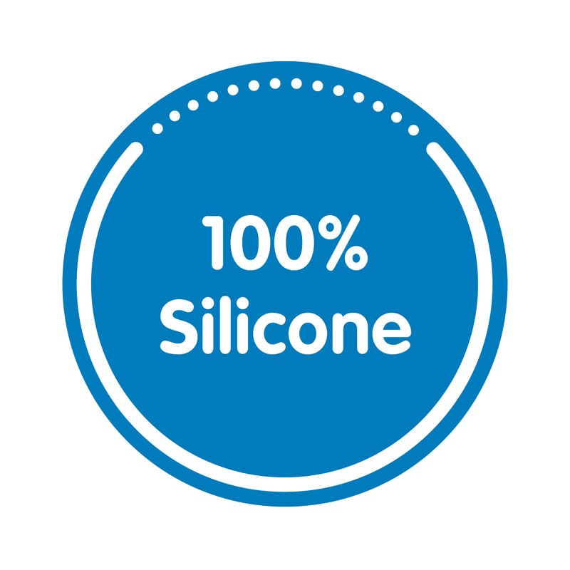 Dr. Brown's Options+ Narrow Glass Bottle Sleeve, 100% Silicone, Blue,