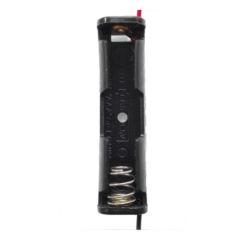 WAYLLSHINE 6PCS 1 x 1.5V AAA Battery Spring Clip Black