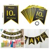 balloons 55 years birthday decorations man woman black gold 55