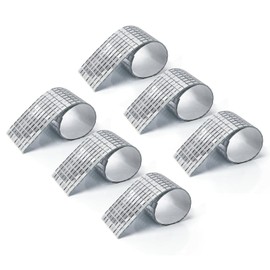 LONGKING 2364 Pieces Self-Adhesive Mirror Tiles, Square Mirror Stickers Mosaic Tiles, Glass DIY Craft Decoration, Disco Ball Tiles(Silver)