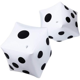 JOFONY 13 Inch Giant Inflatable Cube Pool Toy for Lawn Games Outdoor Floor Games Pack of 2