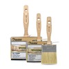 ROLLINGDOG Deck Stain Brush Set - Limewash Brush Wood Handle