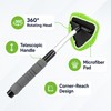 Telescopic Car Windshield Cleaner for Glass - 360° Microfiber Window