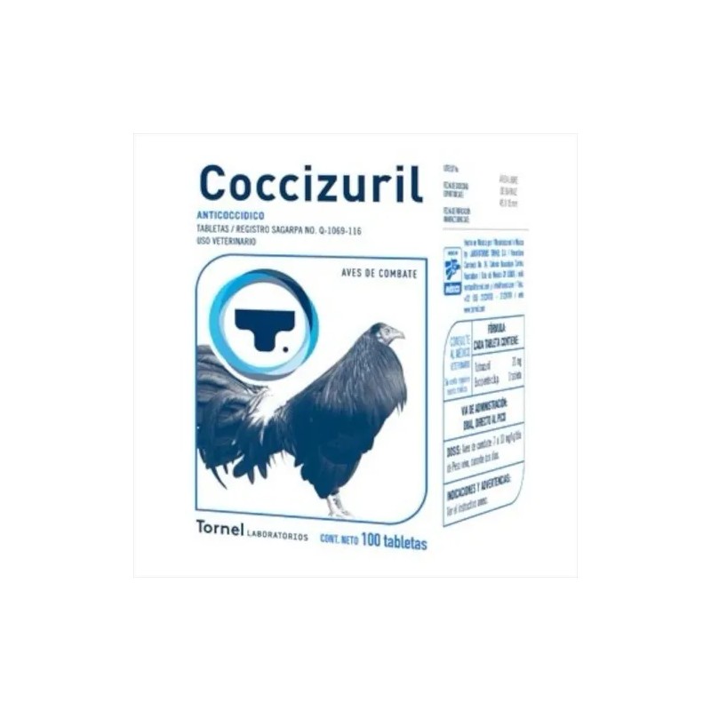 Desparasitante Coccizuril 100 Tab Tornel (coccidia)