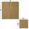Disposable Luncheon Napkins Brown Paper, [200 Pack] 13" x 13"