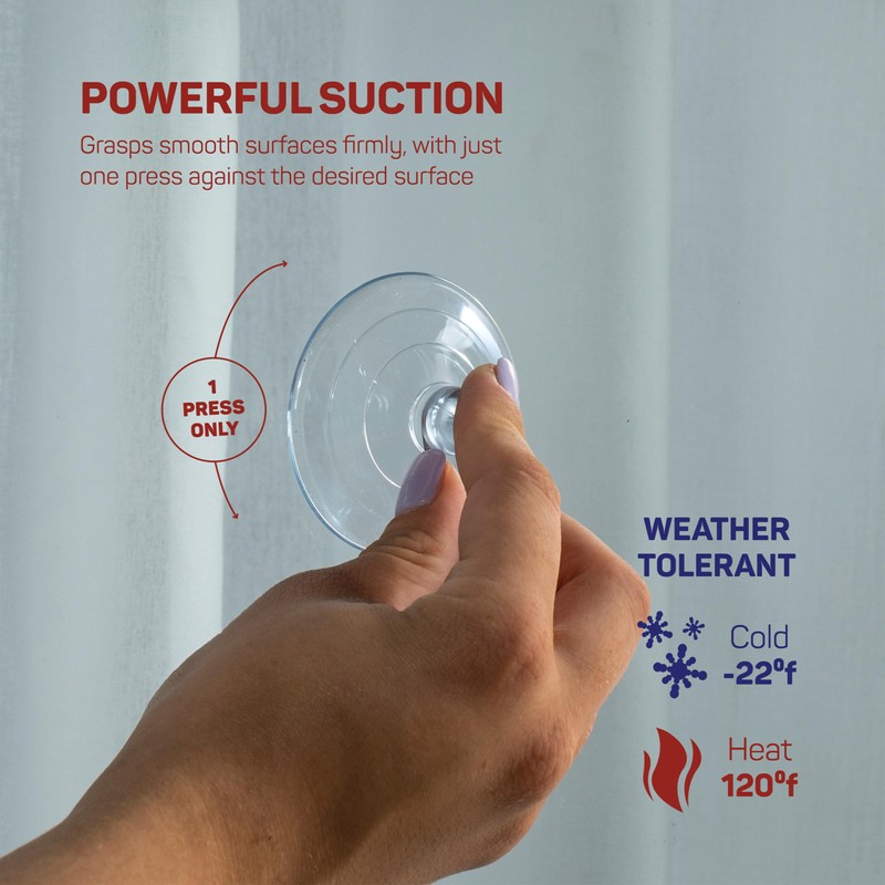 SEWANTA All-Purpose Suction Cup Hooks [10PK Combo Set] Powerful Window