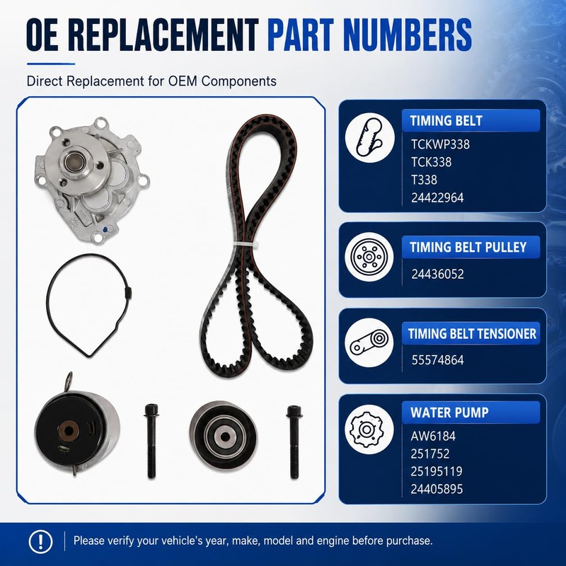 1.8 Timing Belt Kit & Engine Timing Tool Kit w/Water