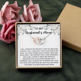 OKEYCH Gifts For Boyfriends Mom From Girlfriend, To My Boyfriend's Mom Necklace, Mother in Law Jewelry, Mothers Day Jewelry Christmas Gift (To My Boyfriend's Mom N 2.0)