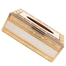 Gatuida Elegant Tissue Box Embossing for Bathroom Living Room Hotel Decorative Napkin Holder