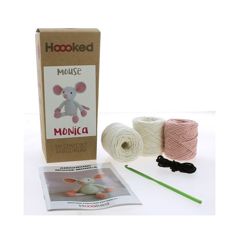 Hoooked DIY Crochet Kit Monica Mouse PAK295