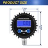 MEASUREMAN 2-1/2" Dial Size Digital Air Pressure Gauge with 1/4''