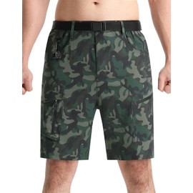 EZRUN Men's Hiking Cargo Shorts Quick Dry Golf Outdoor Work Tactical Shorts with Multi Pocket for Fishing Travel