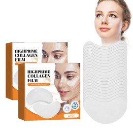 Collagen Soluble Film, Pack of 20 Collagen Firming Mask Highprime Collagen Soluble Film Moisturising Skin Care Anti-Ageing Face Masks, Collagen Eye Mask Patches for Anti-Ageing Firming