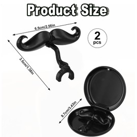 BEANPRECOY 2 Pcs Clip On Trumpet And Trombone Mustache Clip-On Mustache for Trumpets Perfect Accessory for Blowing Mouth On All Trumpet And Trombone Handles for Young Musicians