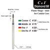 C & I Diamond Nail Drill Bit Flame Shape E-File