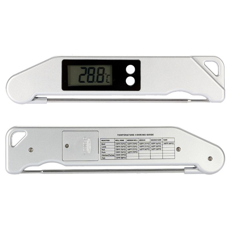 Portable Folding Barbecue Electronic Thermometer Temperature Gauge Kitchen Cooking Accessory