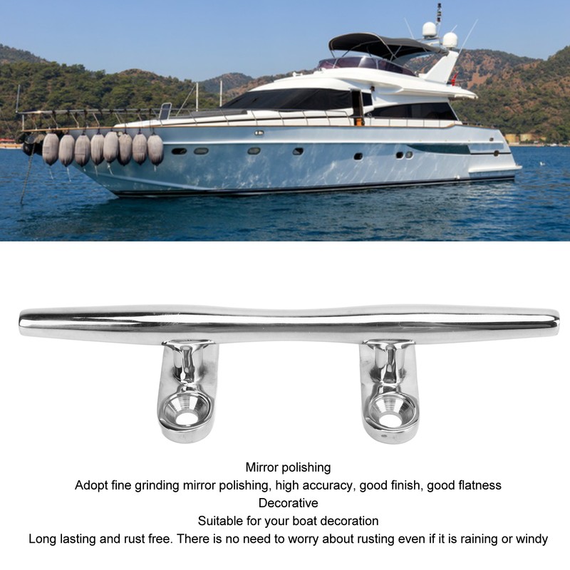 Boat Cleat Open Base Heavy Duty 316 Stainless Steel Boat
