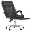 SKM Massage Reclining Office Chair Black Faux Leather (15.35 KG/33.77