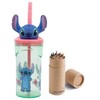 OM SUPPLIES Stitch 3D Figurine Cartoon Characters Reusable Tumbler Childrens