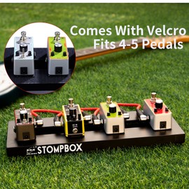 ENO MUSIC 14" Mini Pedal Board Guitar Effects Pedals Compact Small Pedalboard with Mountain Tape & Cable Tie