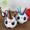 Pack of 2 Creative Pen Holder Football Pencil Container Organiser