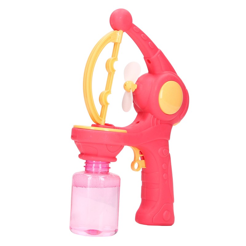 Bubble Gun Automatic Convenient Handle Battery Powered Interesting Fan Function